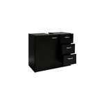 Meuble sous - lavabo - 3 tiroirs - meuble salle de bain - armoire commode �tag�re