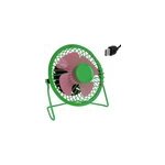 Mini ventilateur vert / rose ~ 13, 5cm en mtal