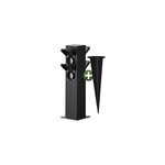Multiprise de jardin quadruple 23x7x7cm ip44 tanche