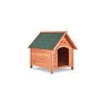 Niche pour chien 82x72x85cm avec toit en bois