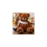 Ours en peluche nounours - xxl - brun