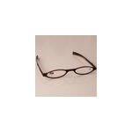 Paire de lunettes brune - lunettes de repos lecture vue (2, 0) monture m�tal �tui