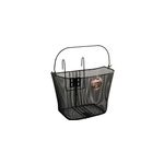 Panier corbeille pour v�lo - noire - m�tal - 65 x 39 x 31 cm