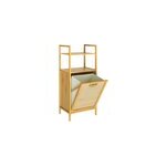 Panier  linge avec tagre bambou 43l