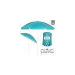 Parasol cyprus turquoise 180cm protection uv 50 + fonction d'inclinaison