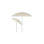 Parasol beige inclinable - hauteur r�glable - 200 cm - jardin / plage / terrasse