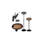 Parasol chauffant projecteur max 2000w int�rieur ext�rieur 3 niveaux ipx4 pied