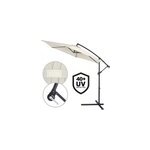 Parasol cr�me 300cm en aluminium protection uv 50 +