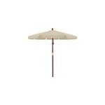 Parasol droit en bois noir 330cm protection solaire 80 +