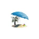 Parasol droit hawaii bleu �160cm inclinable uv 30 +