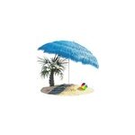 Parasol droit hawaii bleu 160cm inclinable uv 30 +