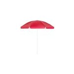 Parasol droit rouge 180cm r�glable en hauteur et inclinable