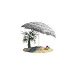 Parasol hawaii gris clair 160cm inclinable uv 30 +