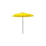 Parasol jaune - �~ 330cm - protection soleil - avec manivelle - jardin - terrasse