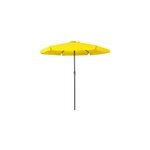 Parasol jaune - �~ 330cm - protection soleil - avec manivelle - jardin - terrasse