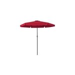 Parasol rouge - �~ 330cm - protection soleil - avec manivelle - jardin - terrasse