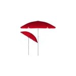 Parasol rouge inclinable - hauteur r�glable - 180 cm - jardin / plage / terrasse