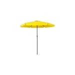 Parasol xxl 330cm jaune - manivelle - protection uv - ombrage soleil chaleur