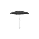 Parasol xxl 330cm noir - manivelle - protection uv - jardin - ombrage soleil