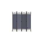 Paravent anthracite 180x163cm