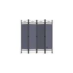 Paravent anthracite 180x163cm