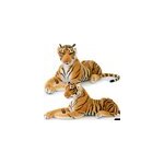 Peluche tigre xxl 136cm couch� - imposante r�aliste douce et soyeuse