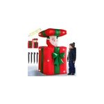 Père noël cadeau gonflable lumineux Père noël cadeau gonflable lumineux