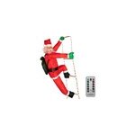 Père noël grimpeur sur échelle 120 led Père noël grimpeur sur échelle 120 led
