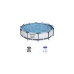 Piscine tubulaire 366 x 76 cm steel pro max bestway