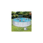 Piscine tubulaire �~ 427cm avec pompe filtre � sable