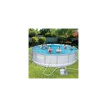 Piscine tubulaire �~ 427cm avec pompe filtre � sable