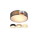 Plafonnier en tissu 30 cm gris