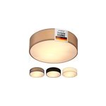 Plafonnier en tissu 30 cm taupe