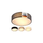 Plafonnier en tissu 38 cm gris
