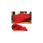 Plaid couverture rouge - 200x150 cm - canap� chambre plaid - dessus de lit
