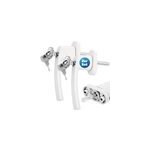Poigne de fentre blanche verrouillable 2 pcs