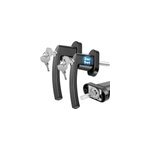 Poigne de fentre verrouillable 2 pcs noir