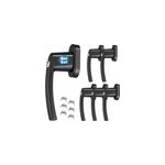 Poign�e de fen�tre verrouillable 6 pcs noir