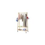 Portemanteau en bambou avec roulettes 155x70x45cm Portemanteau en bambou avec roulettes 155x70x45cm