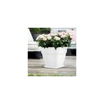 Pot de fleurs blanc 36x35x36cm 30l