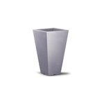 Pot de fleurs capri taupe carr� env 35x35x55cm