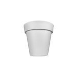 Pot de fleurs plantes jardini�re xxl lofly en plastique - 49x46cm - blanc