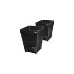 Pot de fleurs set de 2 acapulco 36x36x40cm