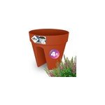 Pot de fleurs en terre cuite, lot de 4 28, 5x25, 5cm Pot de fleurs en terre cuite, lot de 4 28, 5x25, 5cm