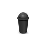 Poubelle noire plastique 50l