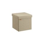 Pouf beige 38x38x38cm pliable