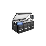 Rangement coffre de voiture gris 60x35x30cm isotherme