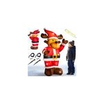 Rennes du p�re no�l gonflable lumineux 135cm