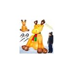 Rennes du p�re no�l gonflable lumineux 180cm