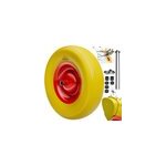 Roue de brouette en mousse pu anti - crevaison axe inclus Roue de brouette en mousse pu anti - crevaison axe inclus